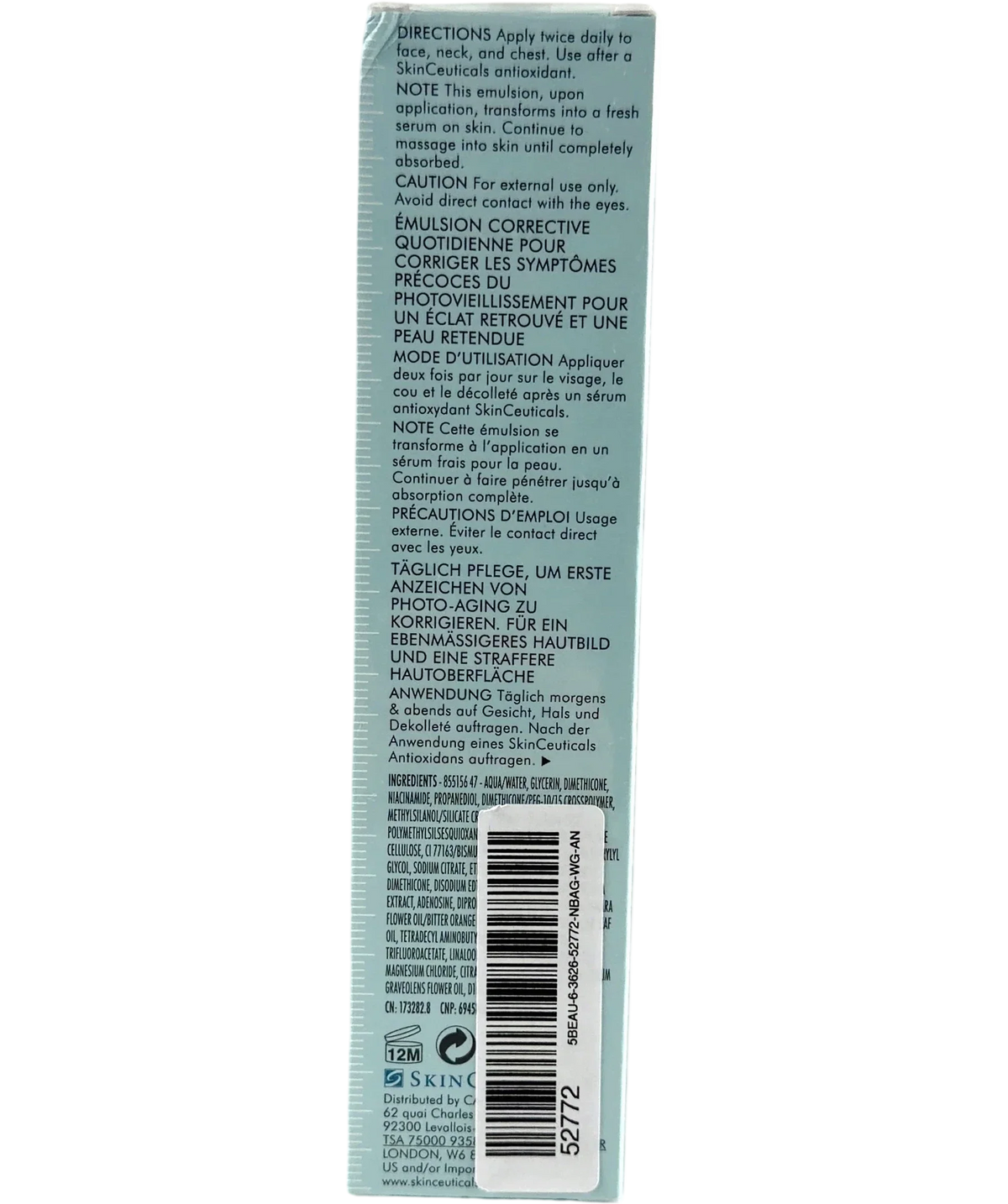 SkinCeuticals Metacell Renewal B3 Comprehensive Daily Emulsion 50ml — Back