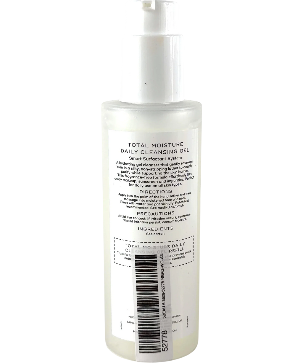 Medik8 Total Moisture Daily Cleansing Gel 145ml — Back
