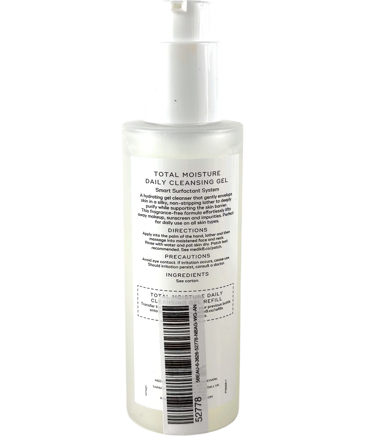 Medik8 Total Moisture Daily Cleansing Gel 145ml — Back
