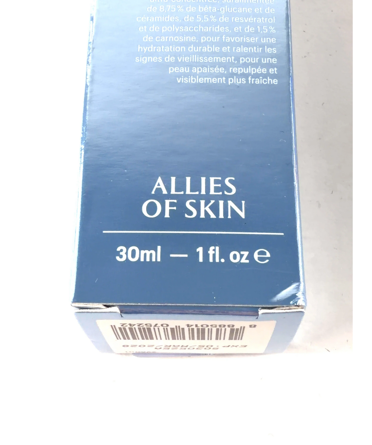 Allies of Skin Shade, size 30ml — label