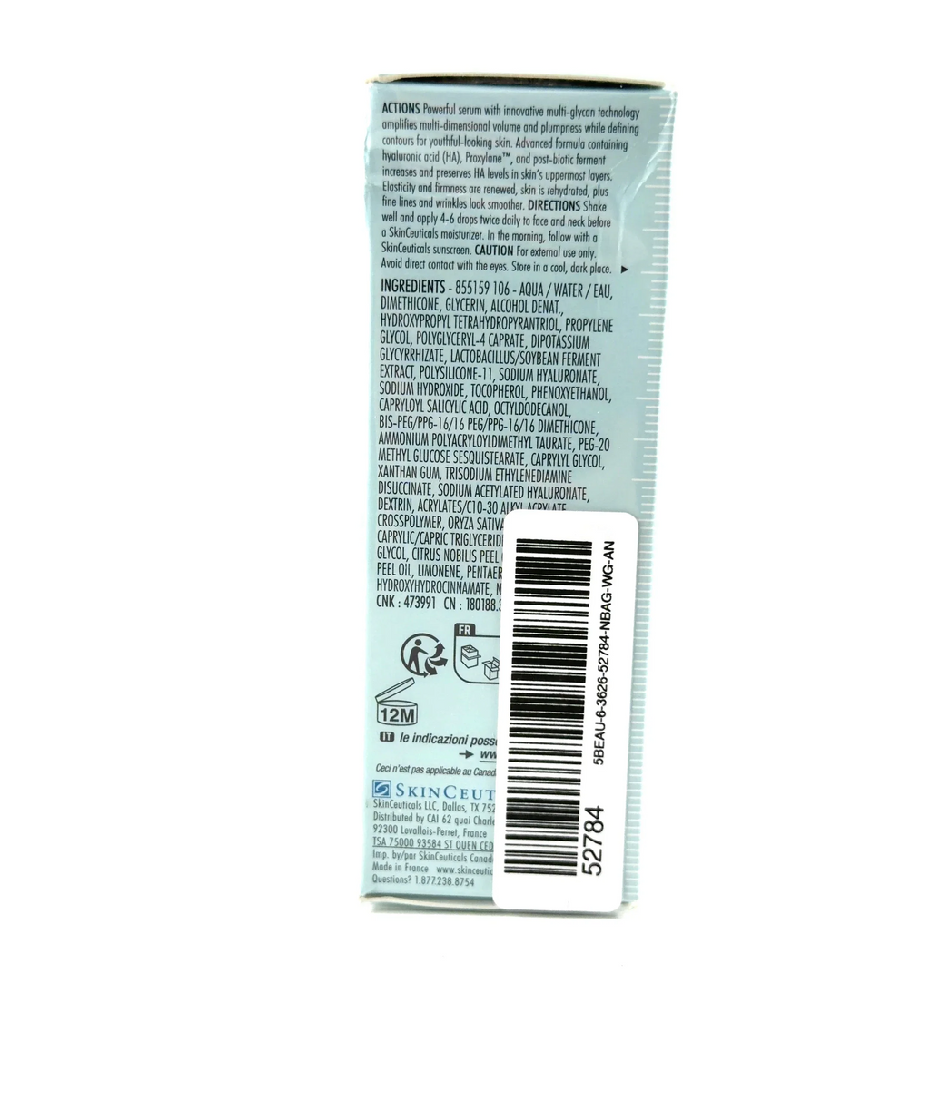 SkinCeuticals HA Intensifier Multi-Glycan Volumizing Serum 30ml — Ingredients