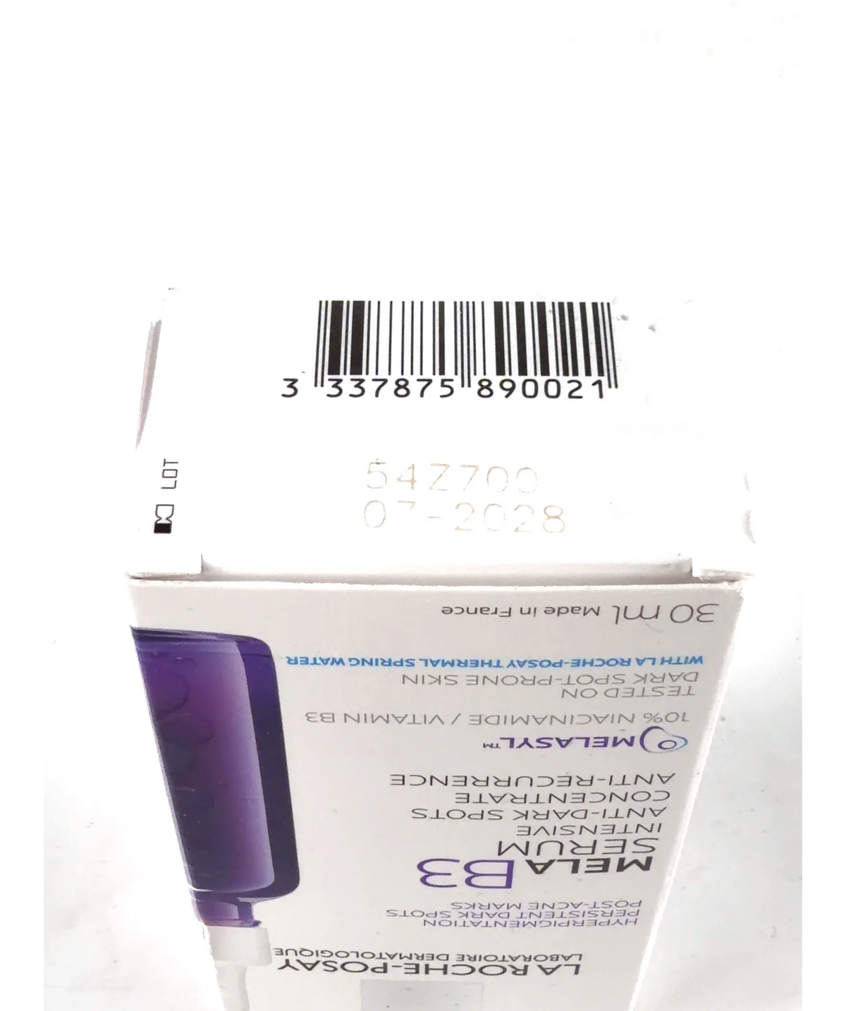 La Roche-Posay Mela B3 Anti-Dark Spot Serum 30ml — Batch number or expiry date