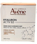Avène Hyaluron Activ B3 Multi-Intensive Night Cream, size 40ml — front