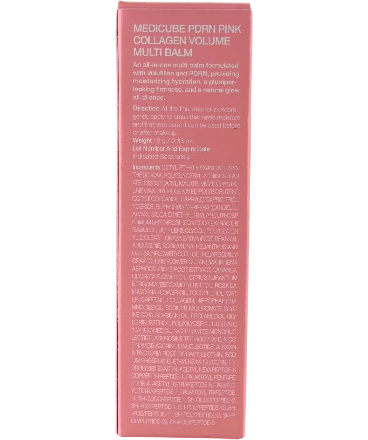 Medicube PDRN Pink Collagen Volume Multi Balm 10g — Back