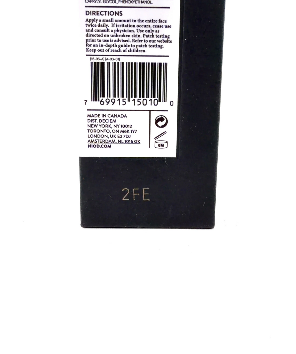 NIOD Multi-Molecular Hyaluronic Complex MMHC2 30ml — Batch number or expiry date