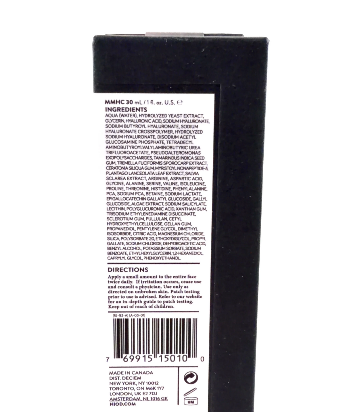 NIOD Shade, size 30ml — fabric detail