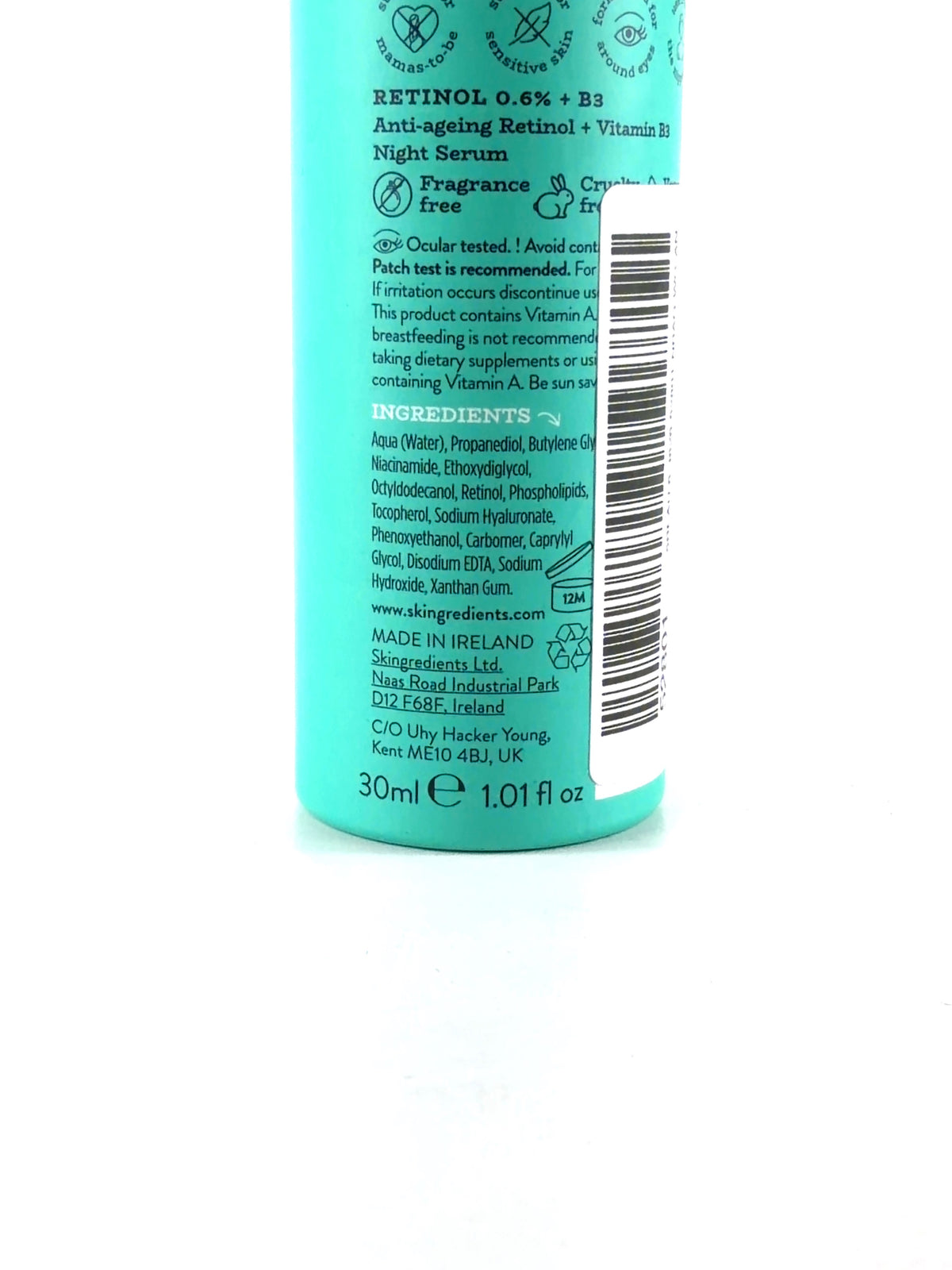 Skin Shade, size 30ml — care label