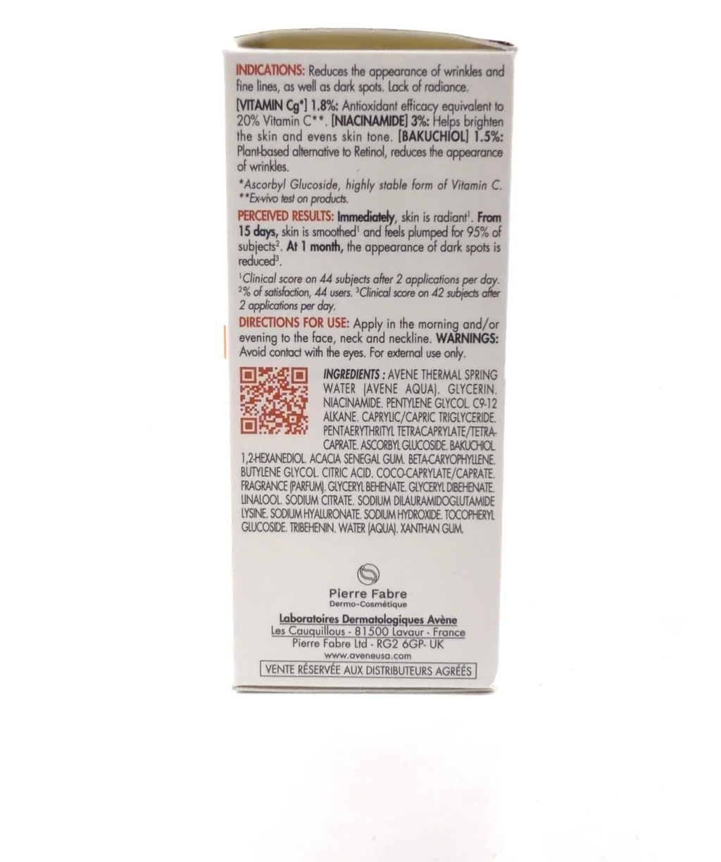 Avene Vitamin Activ Cg Radiance Concentrated Serum 30ml — Ingredients