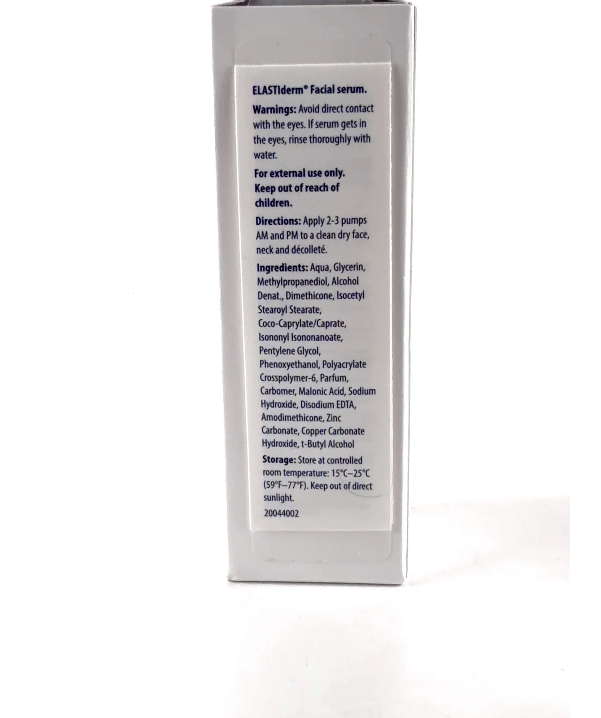 obagi Obagi Medical Elastiderm Facial Serum 30ml 30ml — Ingredients