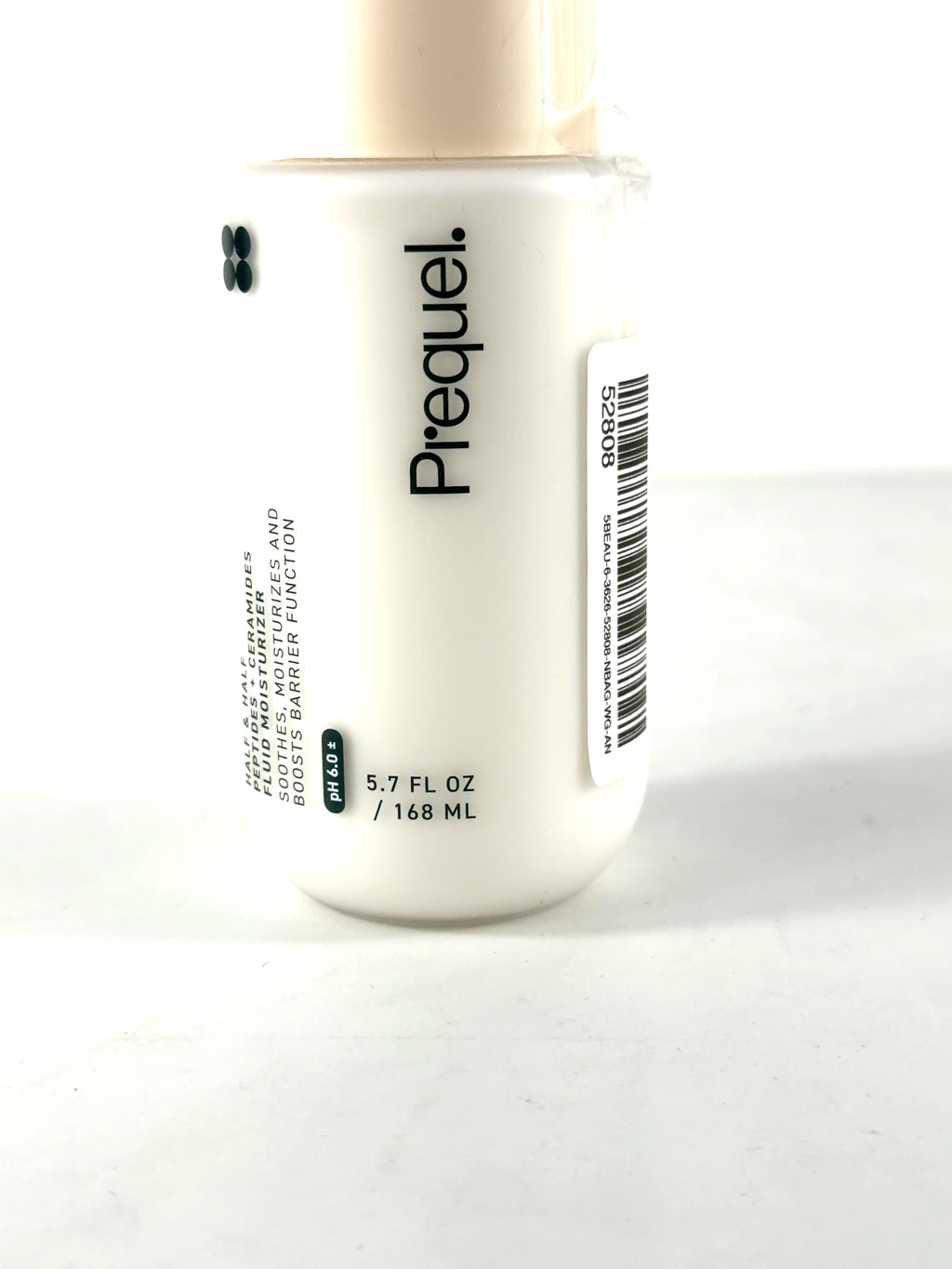 Prequel Half & Half Peptides + Ceramides Fluid Moisturizer, size 168ml — label