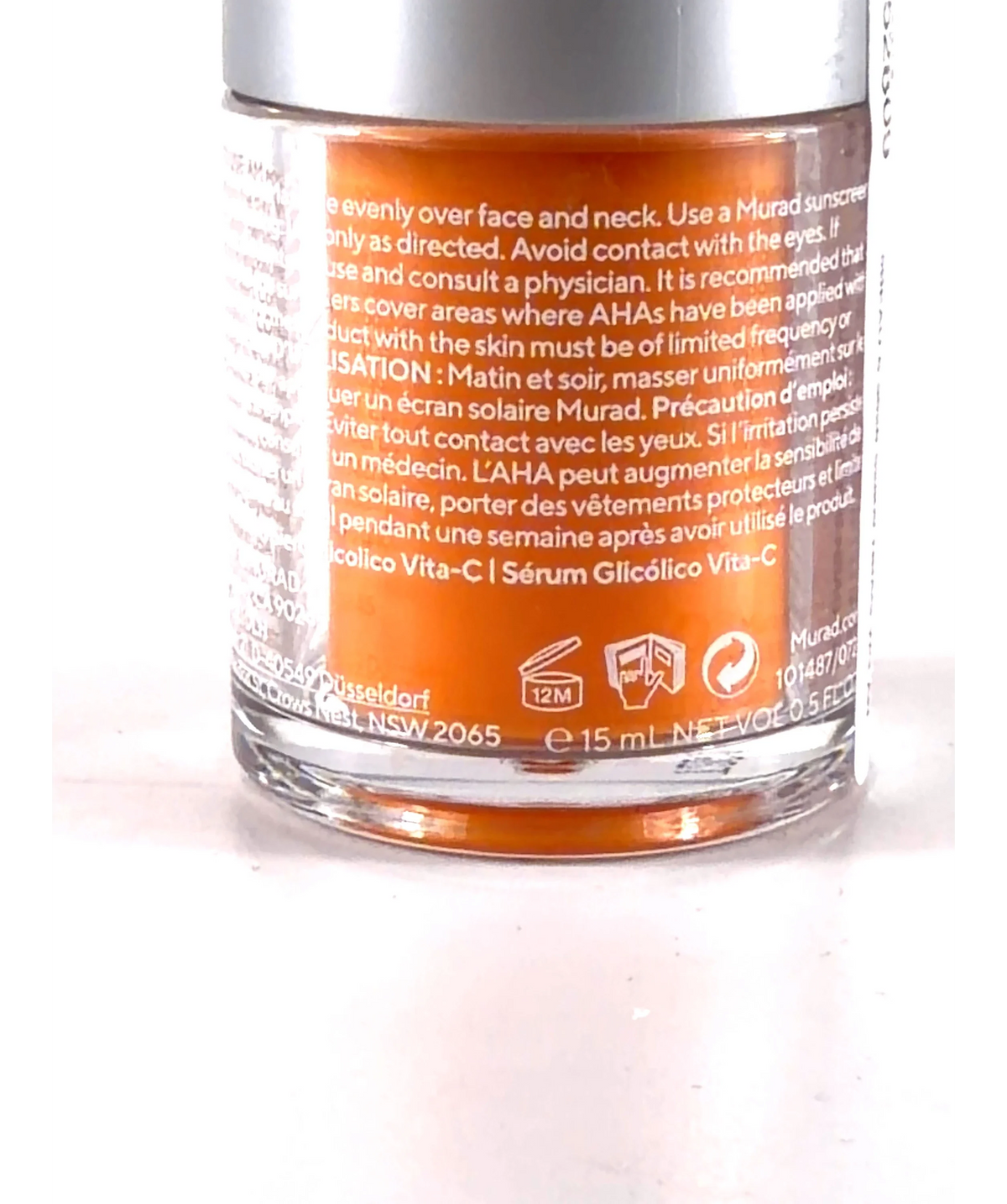 Murad Murad Vita-C Glycolic Serum, size 15ml — care label