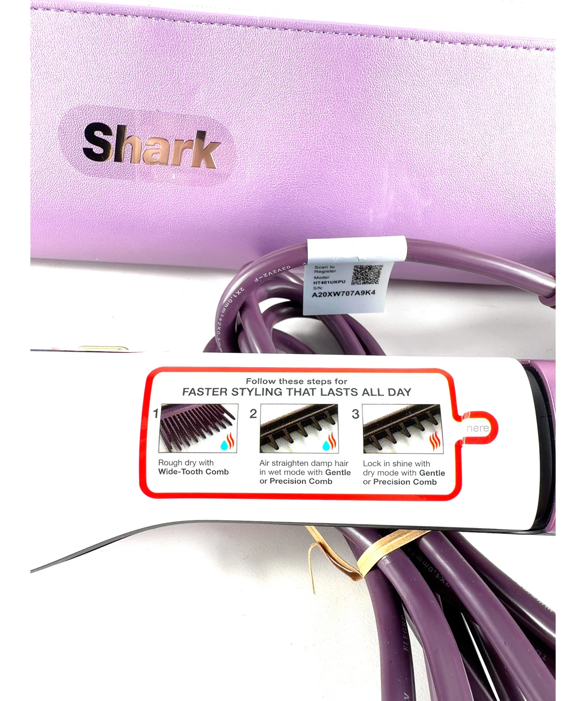 Shark SilkiPro Straight Hair Straightener & Dryer ONE SIZESilkiPro Straight Hair Straightener & Dryer HT401UKPU — Ingredients