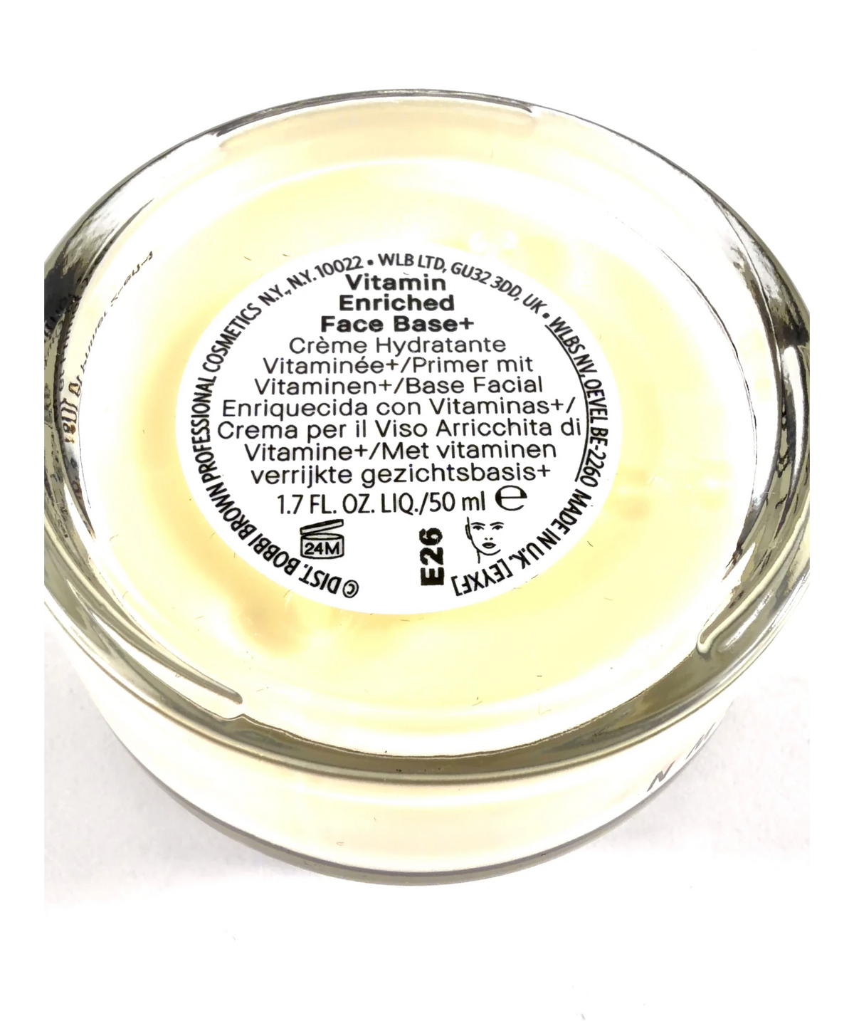 Bobbi Brown Vitamin Enriched Face Base, size 50ml — care label