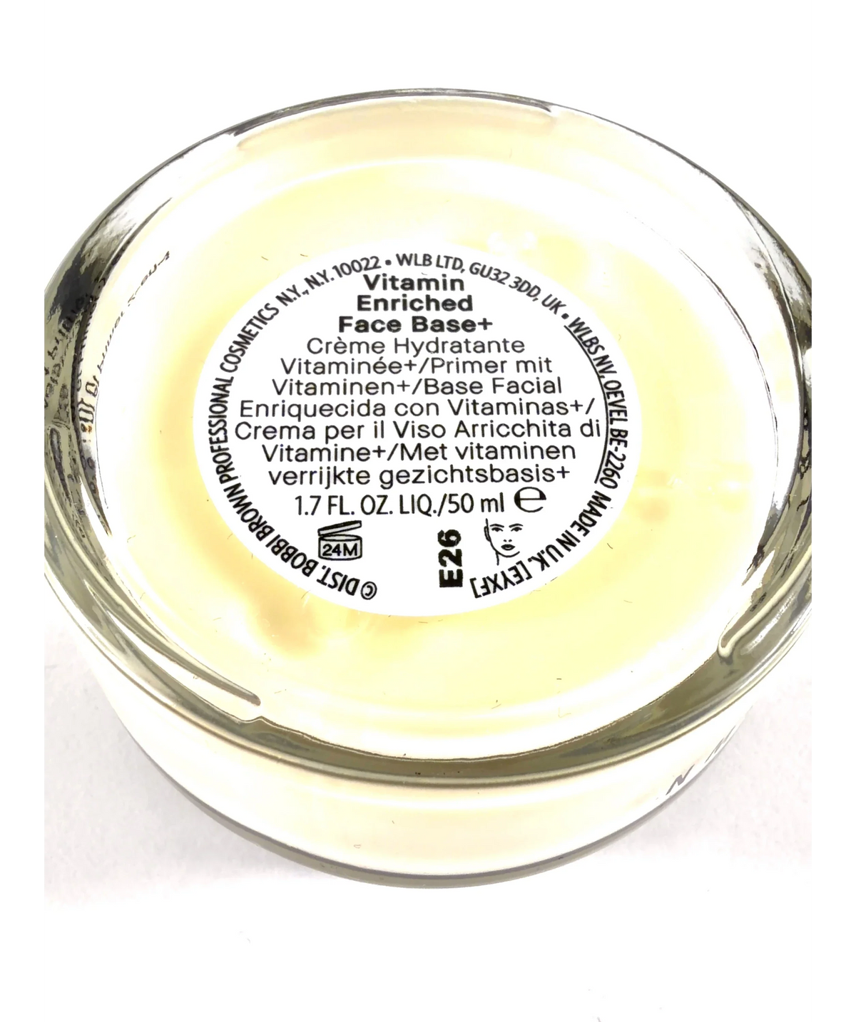 Bobbi Brown Vitamin Enriched Face Base Cream 50ml — Ingredients