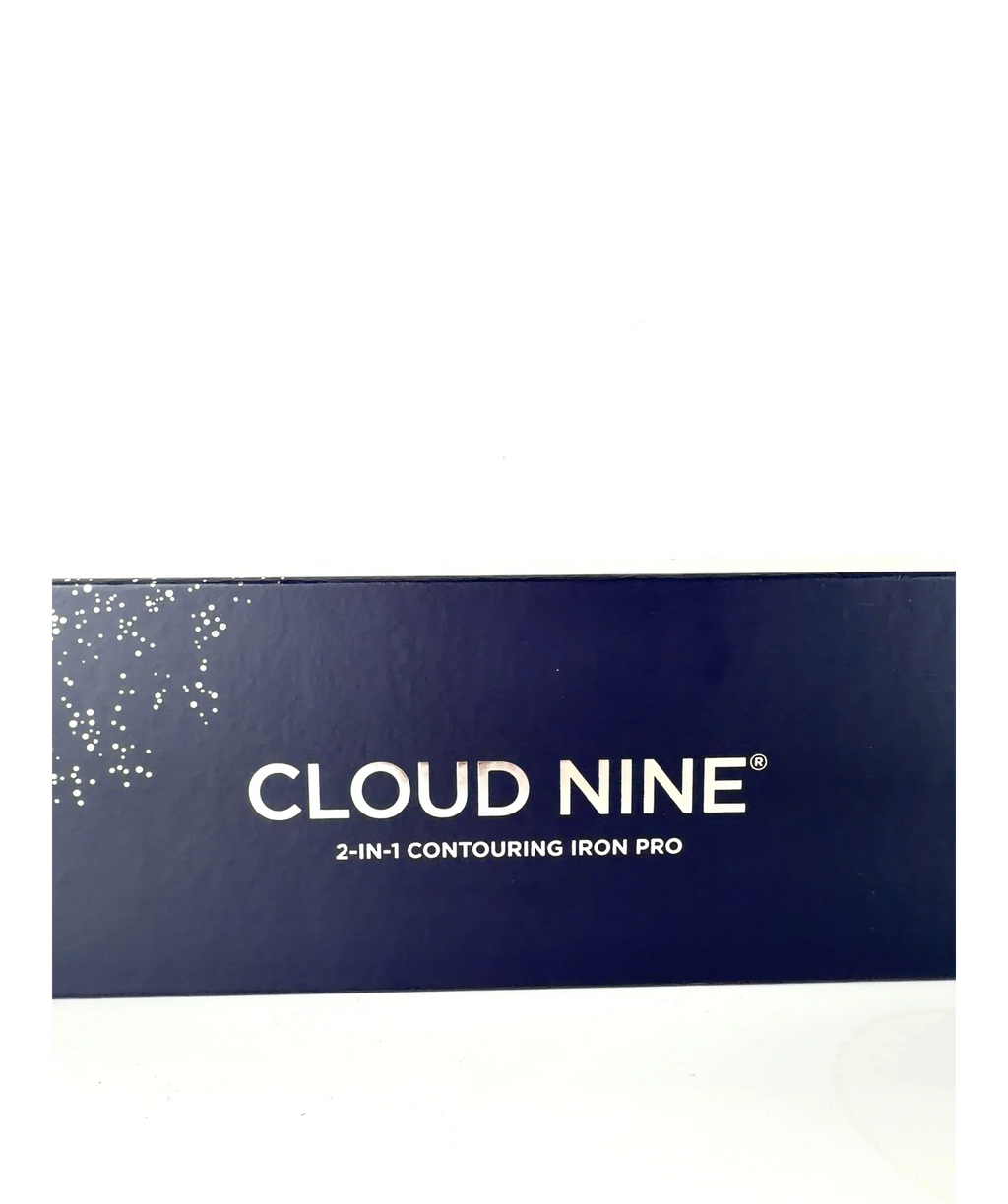 Cloud Nine 2-in-1 Contouring Iron Pro Hair Straightener - Blue and Metallic — Brand