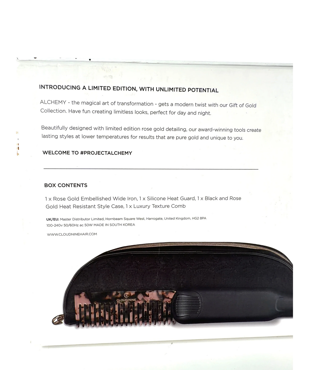 CLOUD NINE the gift of gold wide iron hair straighteners — Size