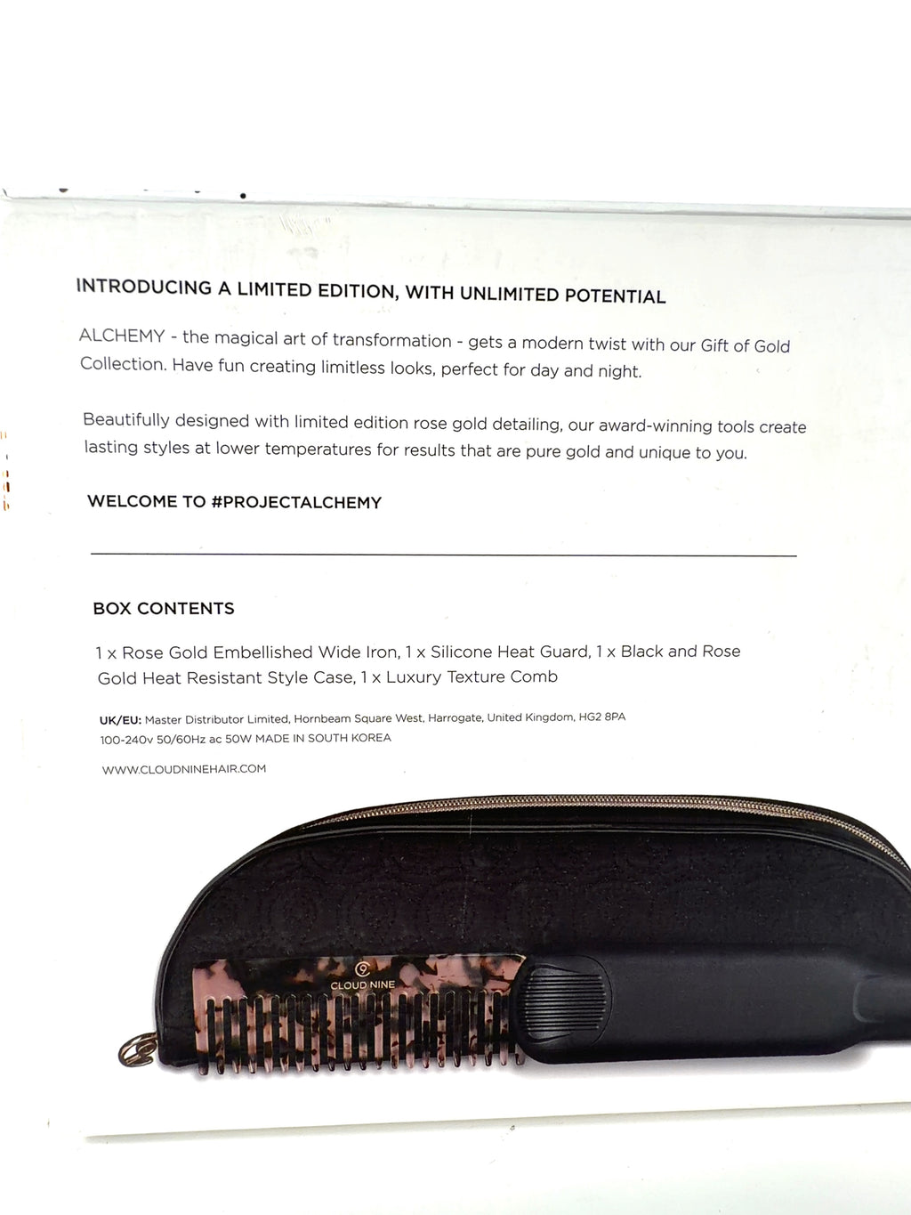Cloud Nine Shade, size 50w — care label