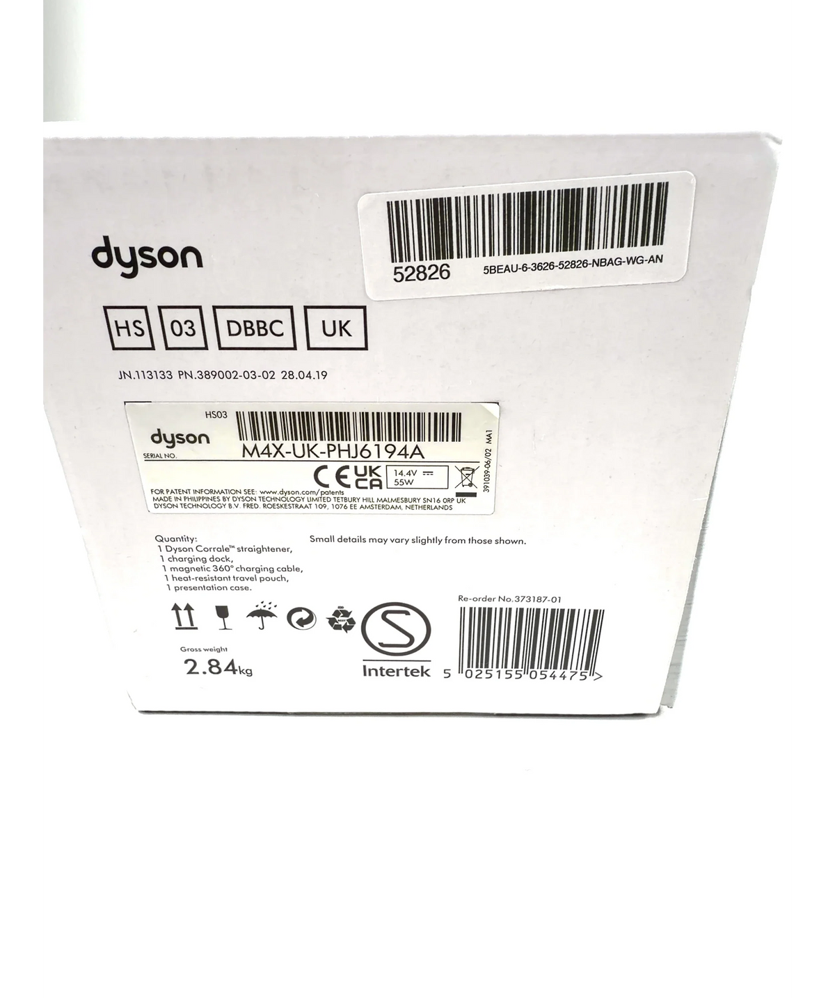 DYSON Corrale Straightener Gift Edition Dark Blue and Copper — Ingredients