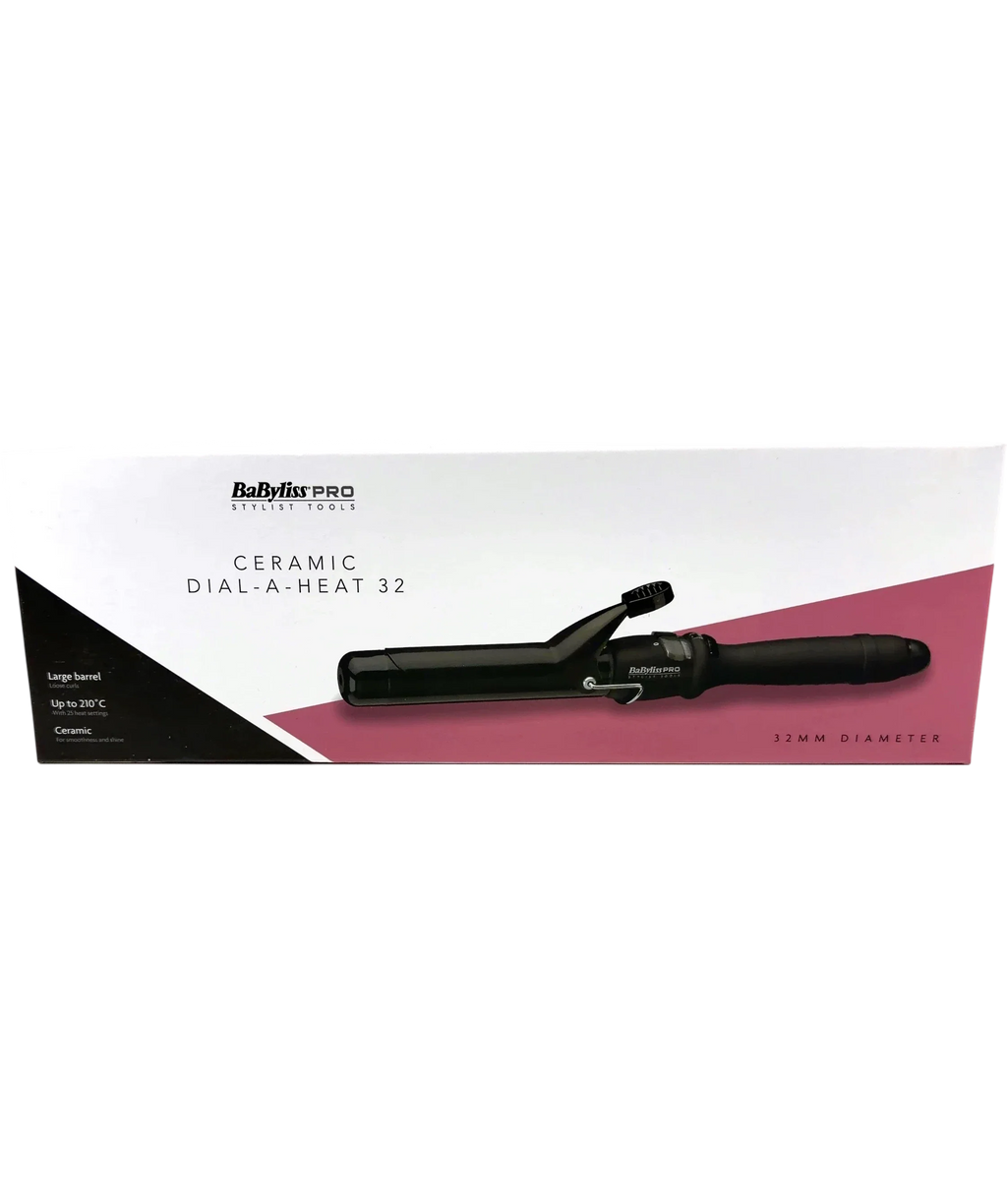 BaByliss Ceramic Dial-A-Heat 32mm Curling Tong — front