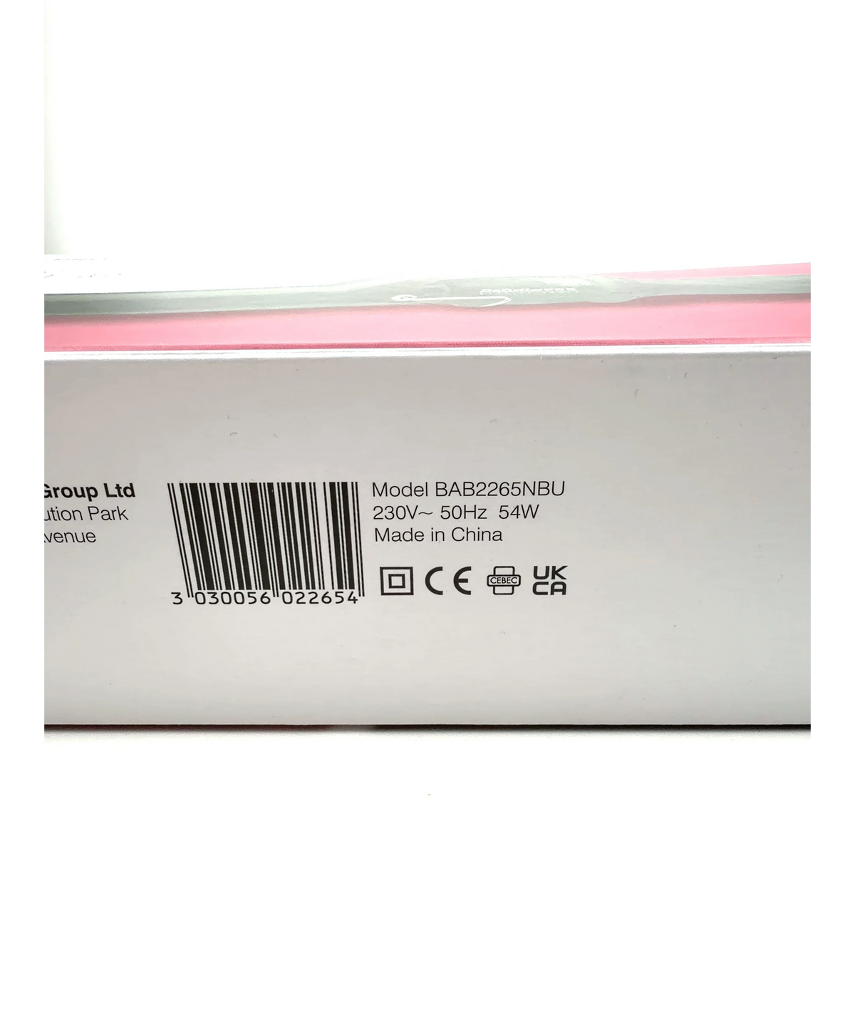 BaByliss Ceramic Dial-A-Heat 32mm Curling Tong — fabric detail