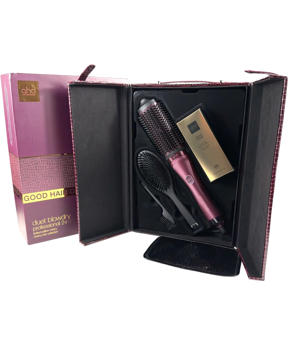 GHD ghd Limited Edition Duet Professional 2-in-1 Blow Dry Brush Cherry Chic Gift Set — front