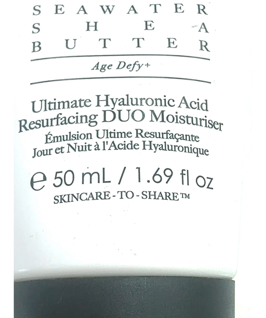 Avant Ultimate Hyaluronic Acid Resurfacing DUO Moisturiser, size 50ml — care label