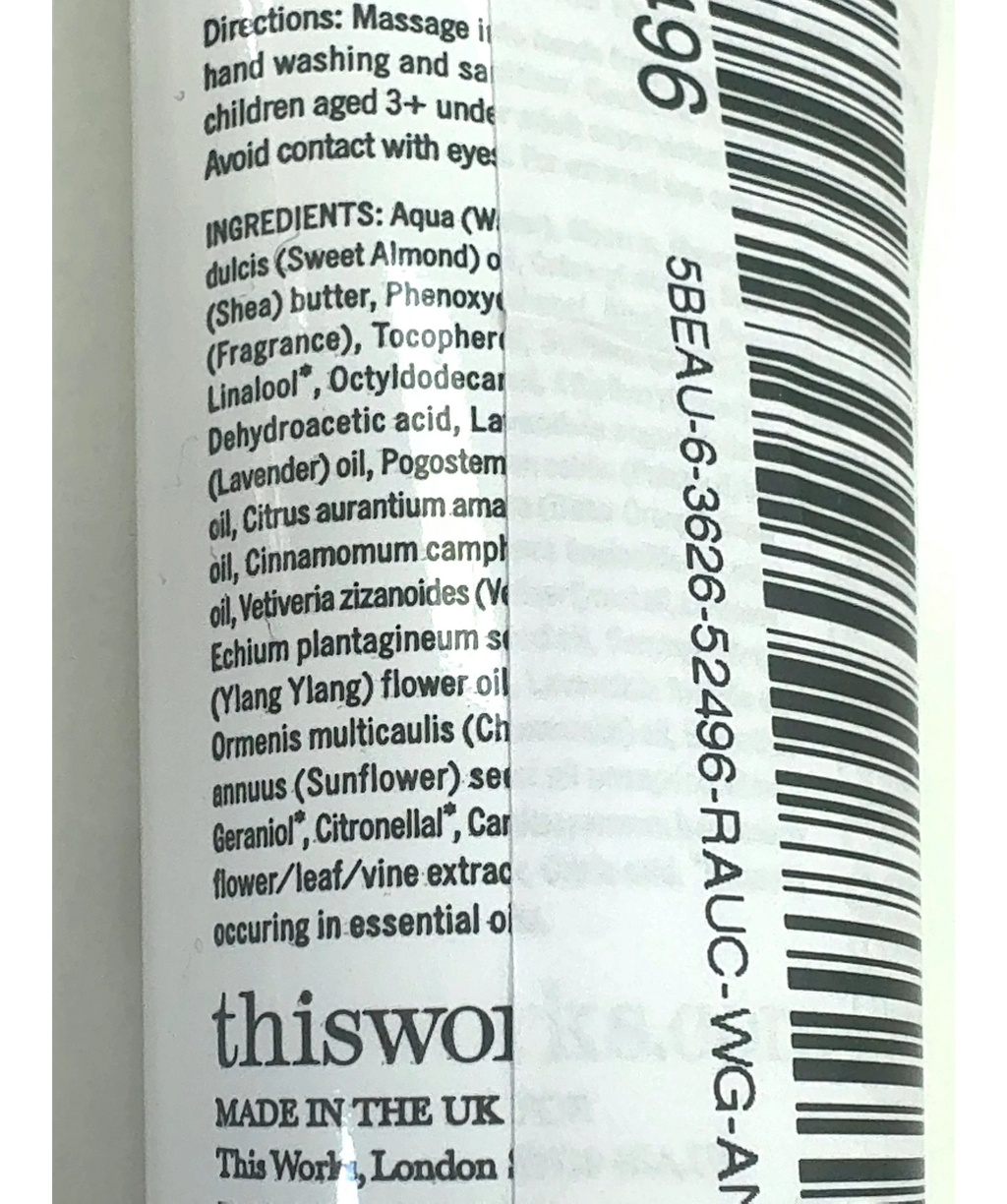 This Works Stress Check Kind Hands, size 30ml — fabric detail