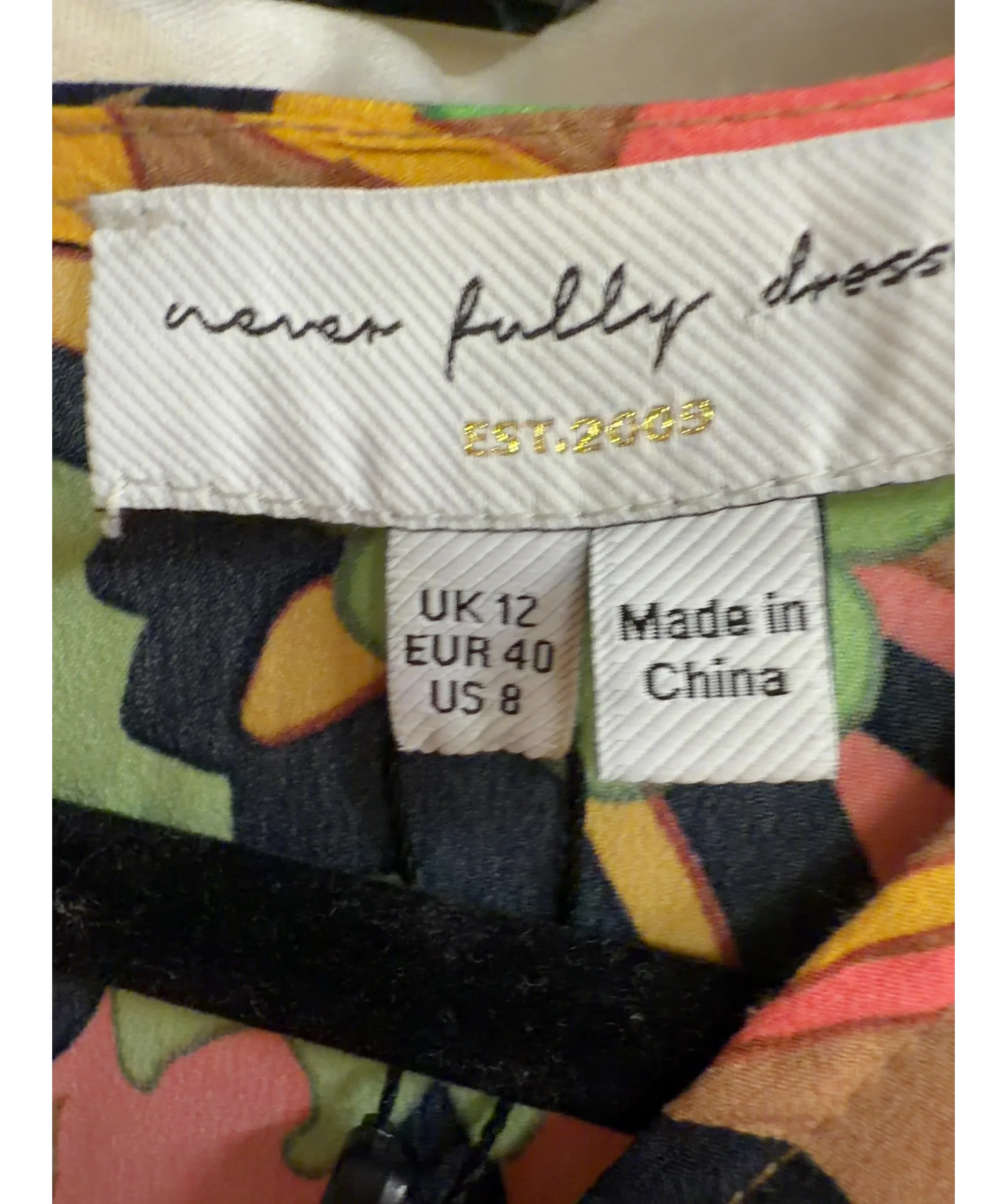 Never Fully Dressed Multicoloured Colour, size UK 12 — care label