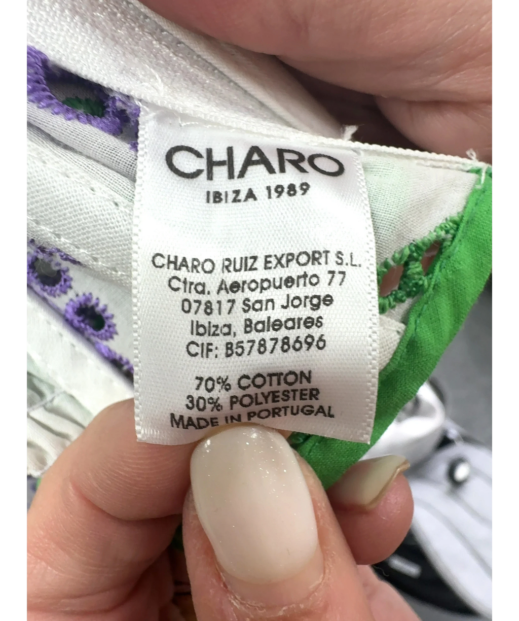 Charo Ruiz White Colour, size UK XS — label