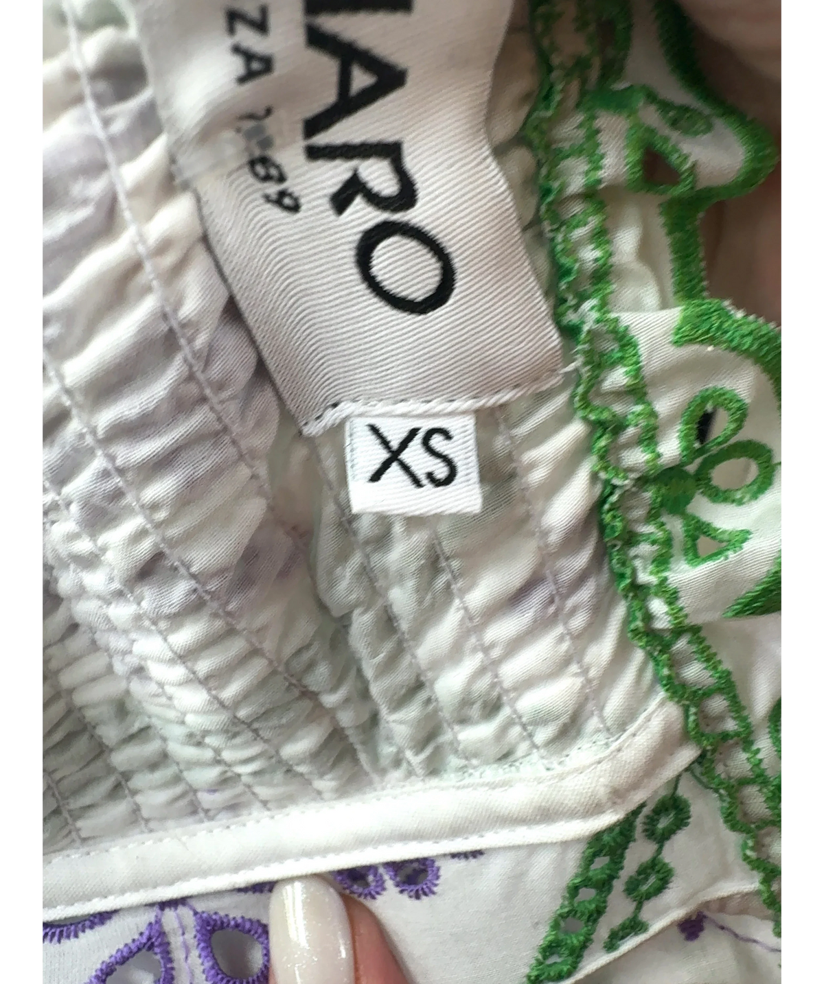 Charo Ruiz White Colour, size UK XS — care label