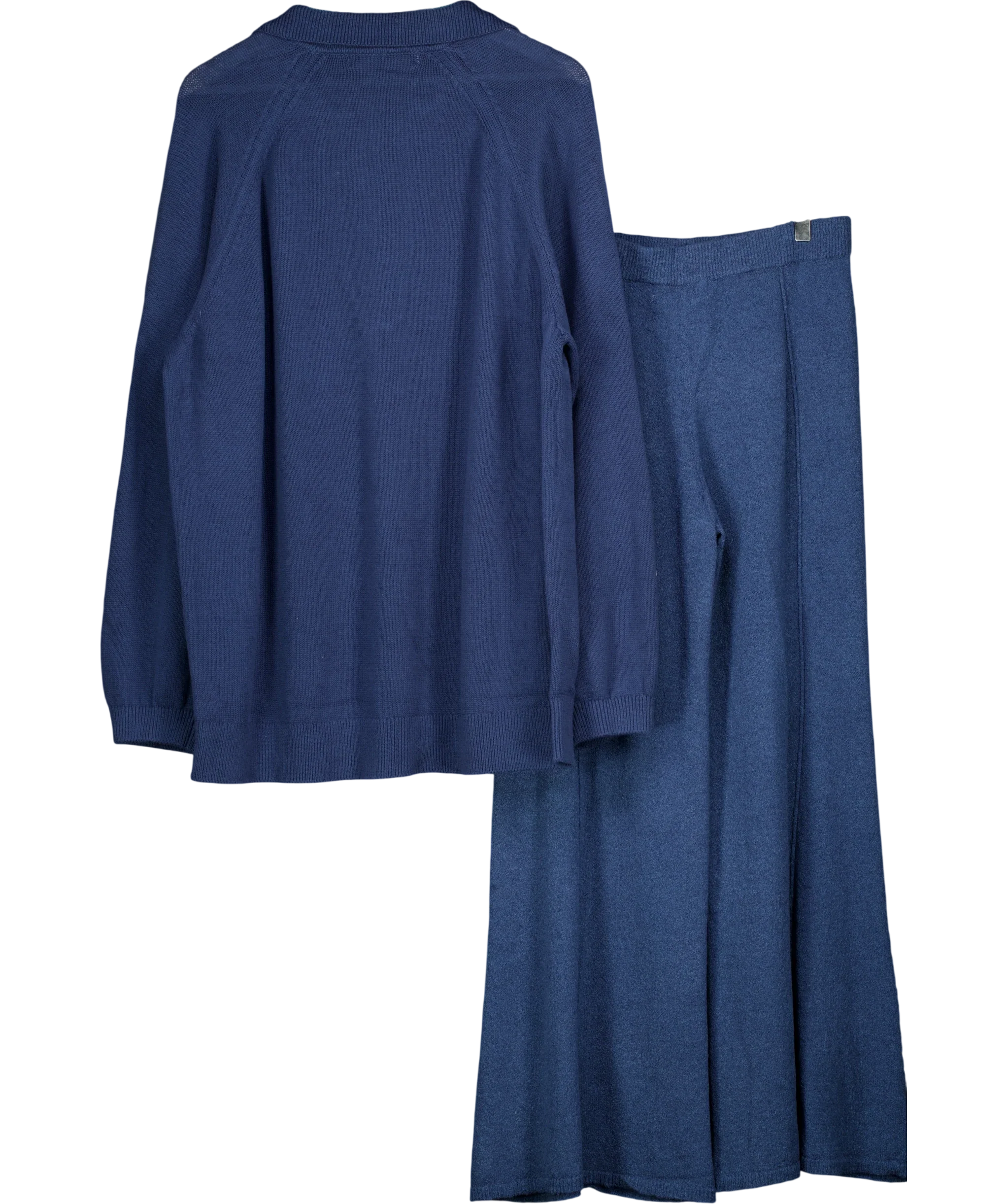 Free People Blue Drea Sweater & Pants Lounge Set Navy Blue, size UK M — back