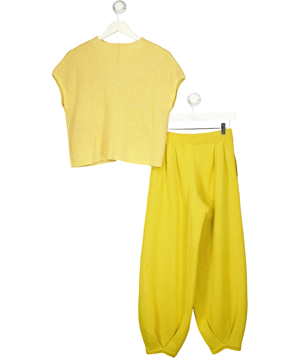 FP Beach Yellow Freya Sweater & Pants Lounge Set, size UK S — back