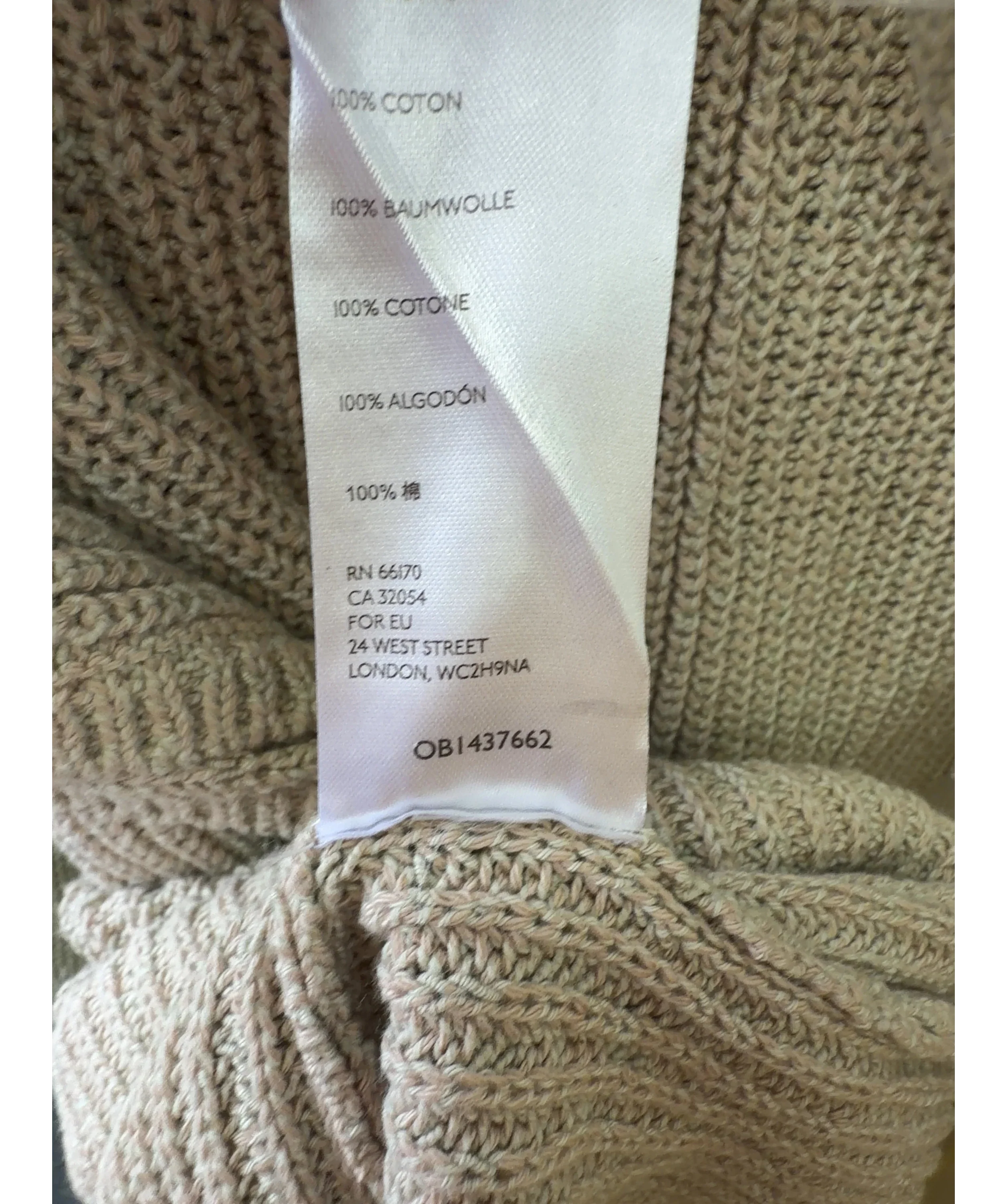 Free People Green Freya Sweater Set, size UK XS — label