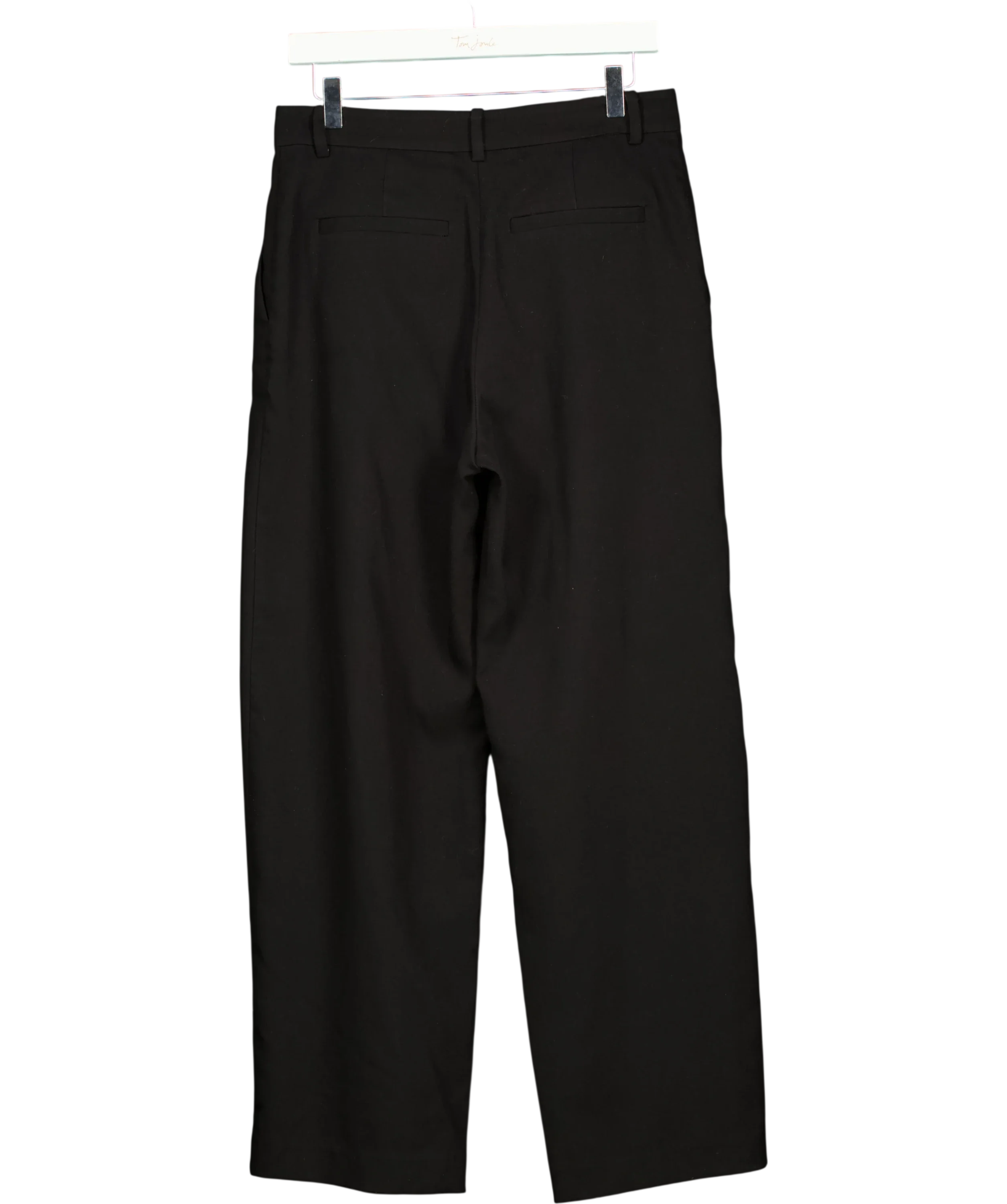 Weekday Black Vale Wide Trousers, size UK 8 — back