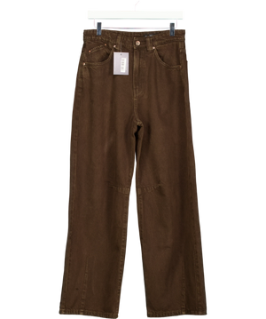 Lefties Brown Knee Panels Jeans UK 8
