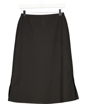 Uniqlo Black Elasticated Midi Skirt UK XS