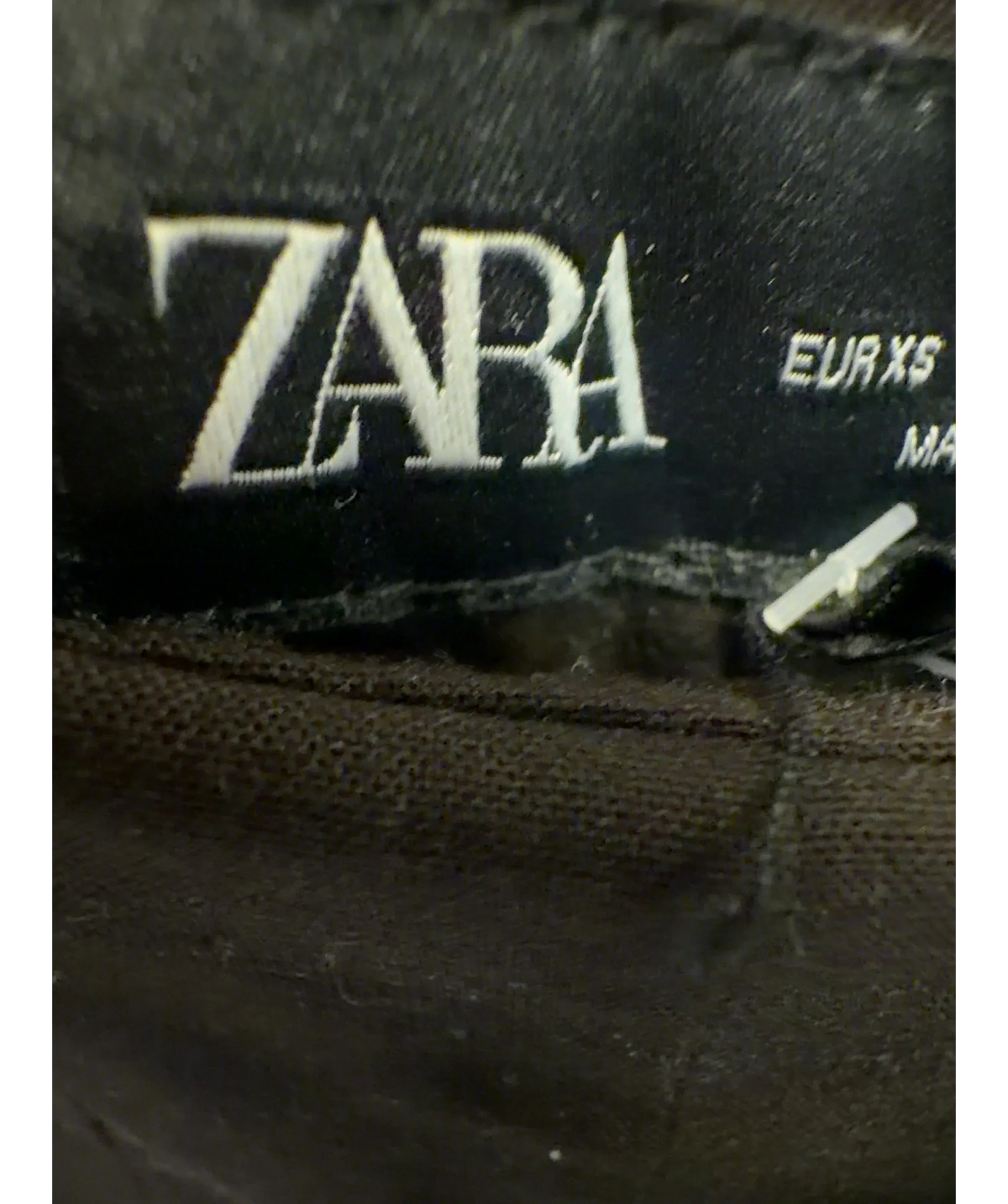 ZARA Brown Colour, size UK XS — care label