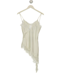 NA-KD White Scallop Lace Singlet, size UK 4 — front