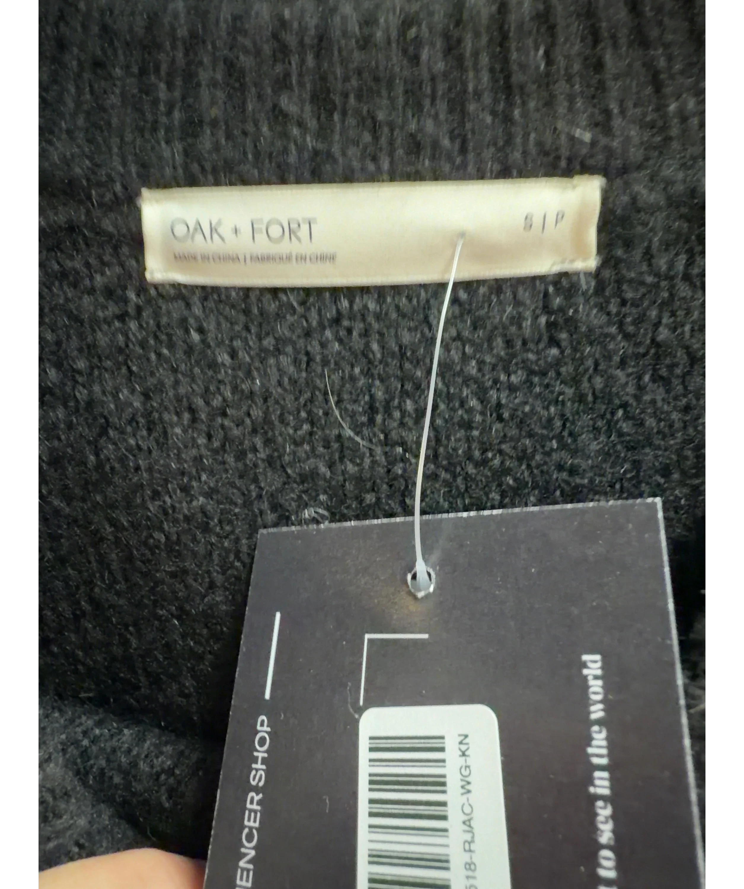 Oak + Fort Black Colour, size UK S — detail