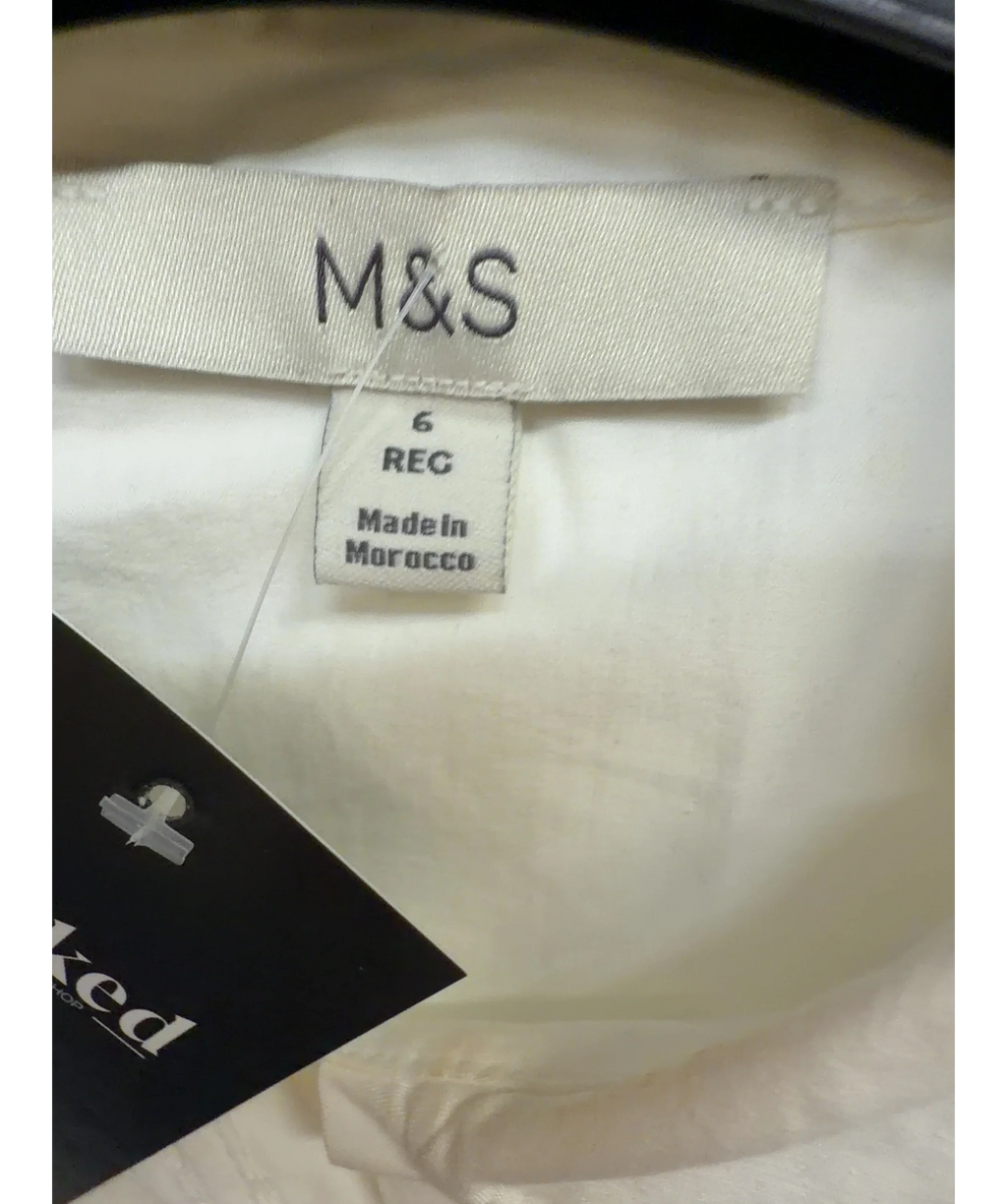 M&S White Colour, size UK 6 — detail