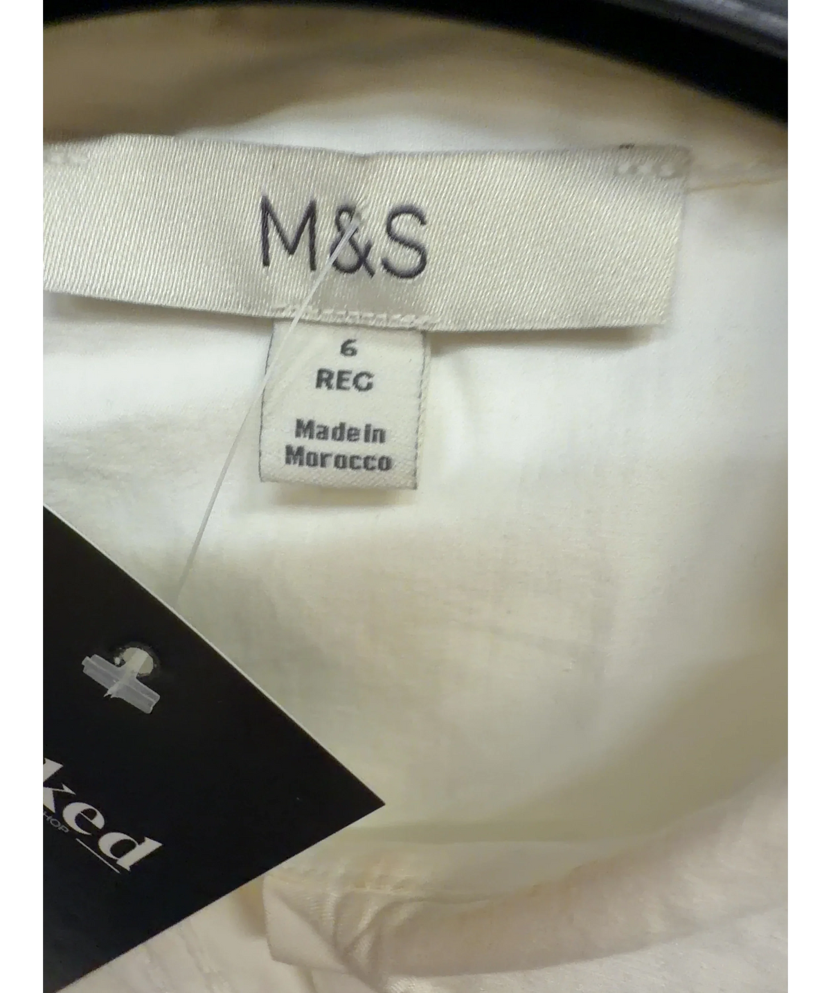M&S White Colour, size UK 6 — detail