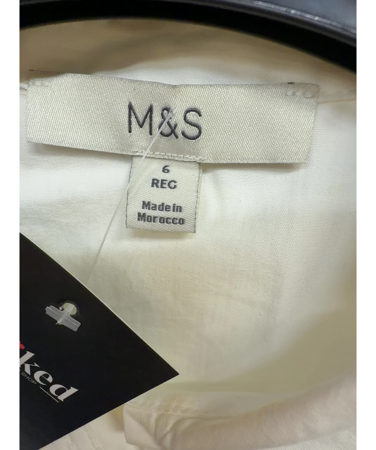 M&S White Colour, size UK 6 — care label