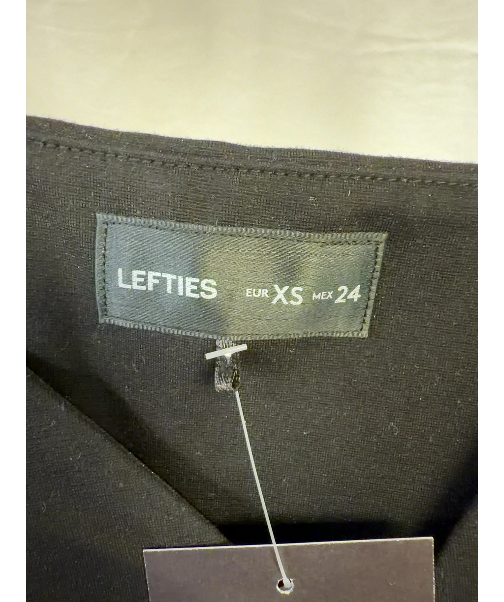Lefties Black Colour, size UK XS — care label
