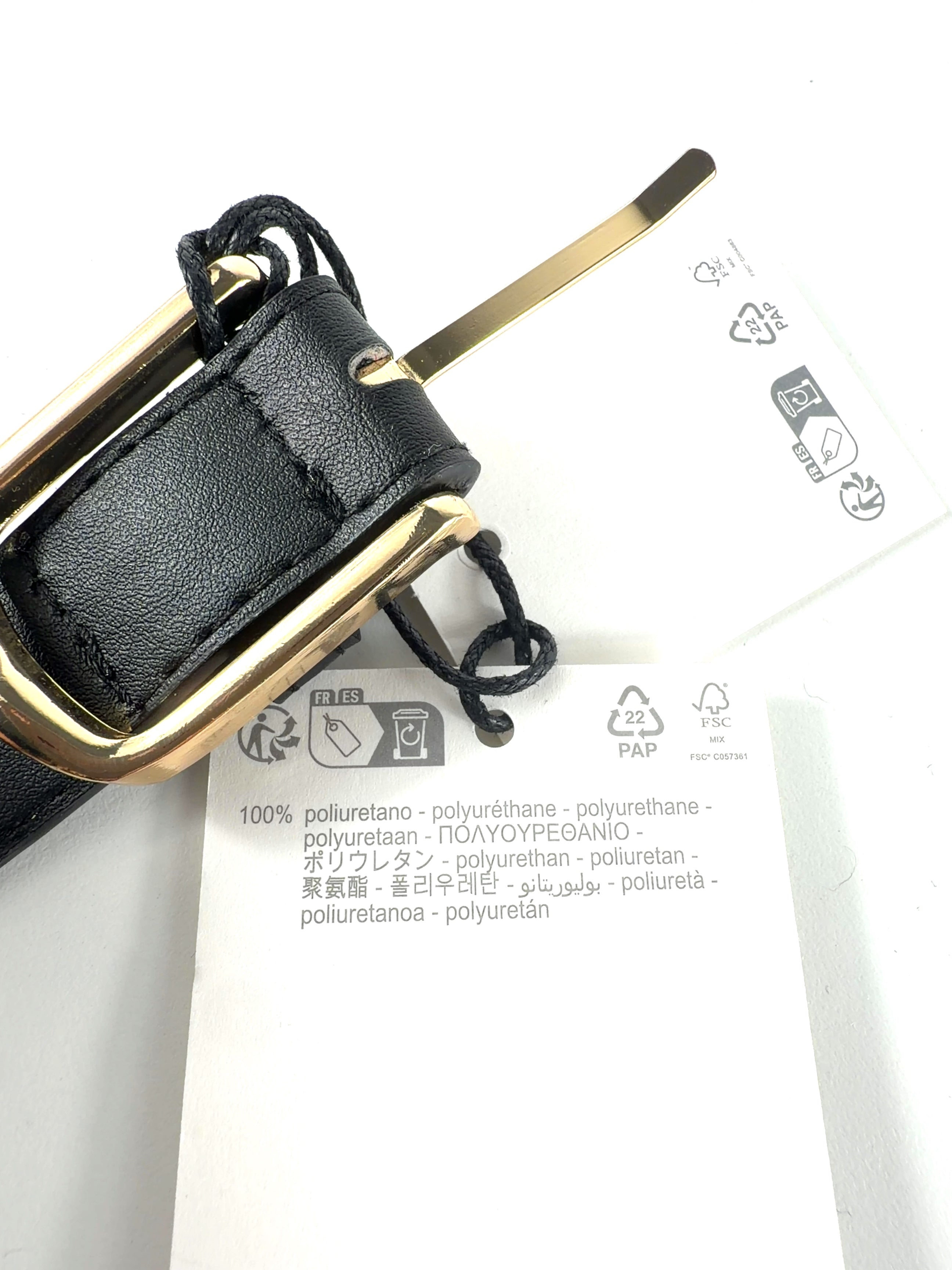 ZARA Black Colour, size UK S/M — care label