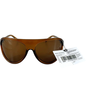 ASOS Brown Translucent Oversized Sunglasses One Size