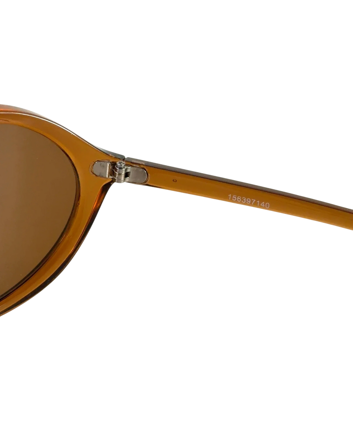 ASOS Brown Translucent Oversized Sunglasses One Size — Extra shot