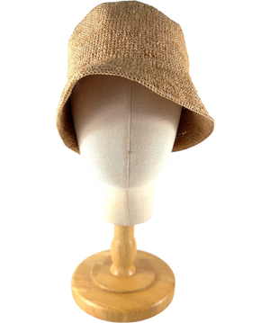 & Other Stories Beige Woven Straw Bucket Hat UK XS/S