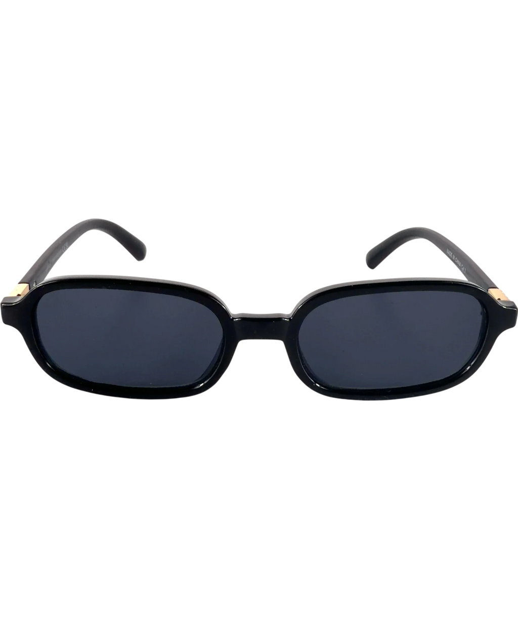Lefties Black Small Rectangular Glasses — front