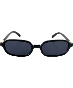 Lefties Small Rectangular Glasses Black Metallic