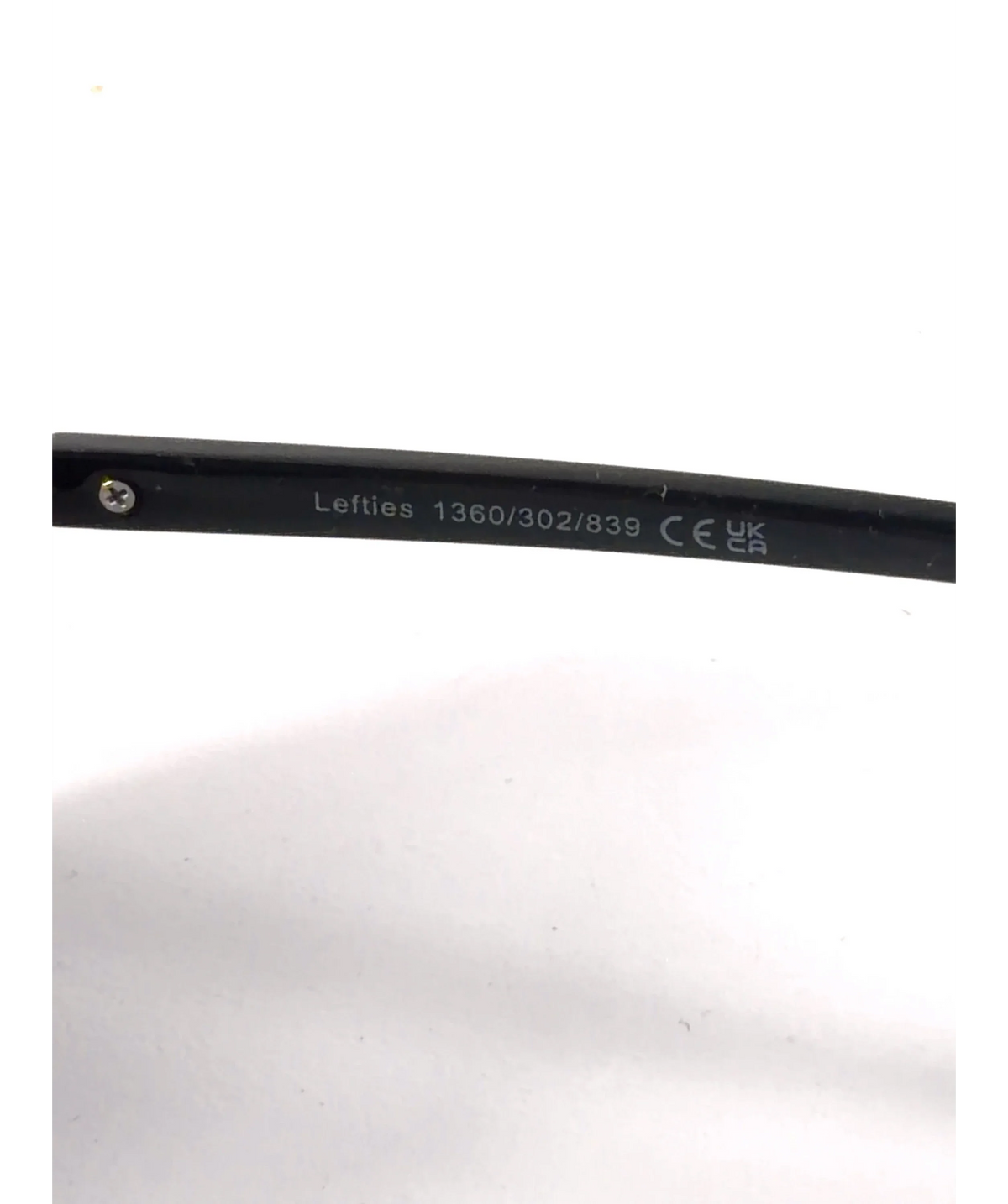 Lefties Black Small Rectangular Glasses — detail